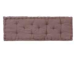 Cojín para palés algodón gris taupe 120x40x7 cm ES711426