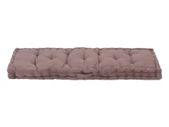 Cojín para palés algodón gris taupe 120x40x7 cm ES711426