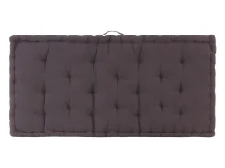 Cojín para palés algodón gris antracita 120x80x10 cm