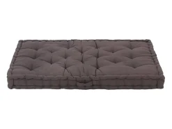 Cojín para palés algodón gris antracita 120x80x10 cm