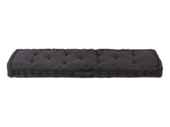 Cojín para palés algodón negro 120x40x7 cm ES745701