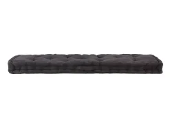 Cojín para palés algodón negro 120x40x7 cm ES745701