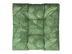 Cojín para palés tela estampado de hojas 80x80x12 cm ES989658