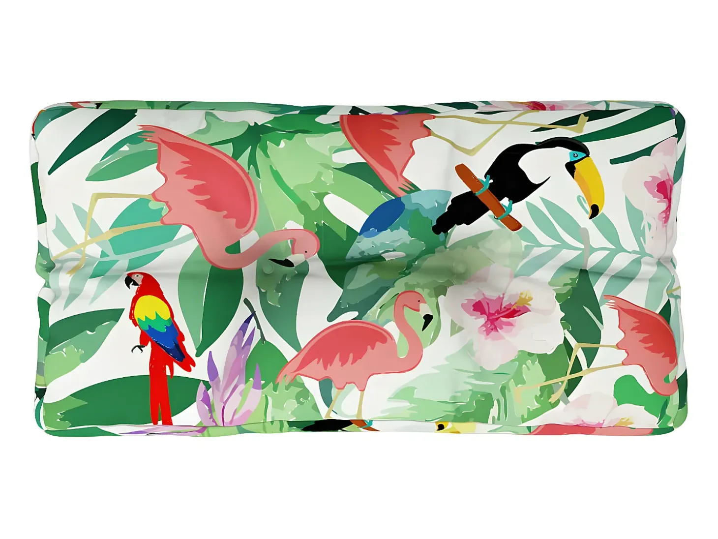Cojín para palés tela multicolor 80x40x12 cm ES841434
