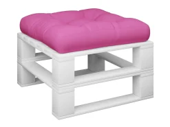 Cojín para palés tela Oxford rosa 58x58x10 cm ES233353