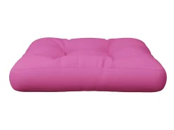 Cojín para palés tela Oxford rosa 58x58x10 cm ES233353