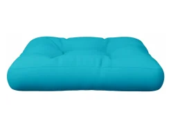 Cojín para palés tela Oxford turquesa 58x58x10 cm