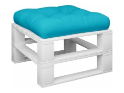 Cojín para palés tela Oxford turquesa 58x58x10 cm