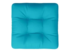 Cojín para palés tela Oxford turquesa 58x58x10 cm