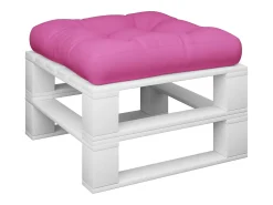 Cojín para palés tela Oxford rosa 58x58x10 cm
