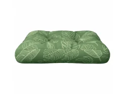 Cojín para palés tela Oxford estampado de hojas 58x58x10 cm ES758753