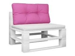 Cojín para palés tela rosa 80x40x12 cm