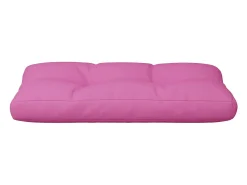Cojín para palés tela rosa 80x40x12 cm