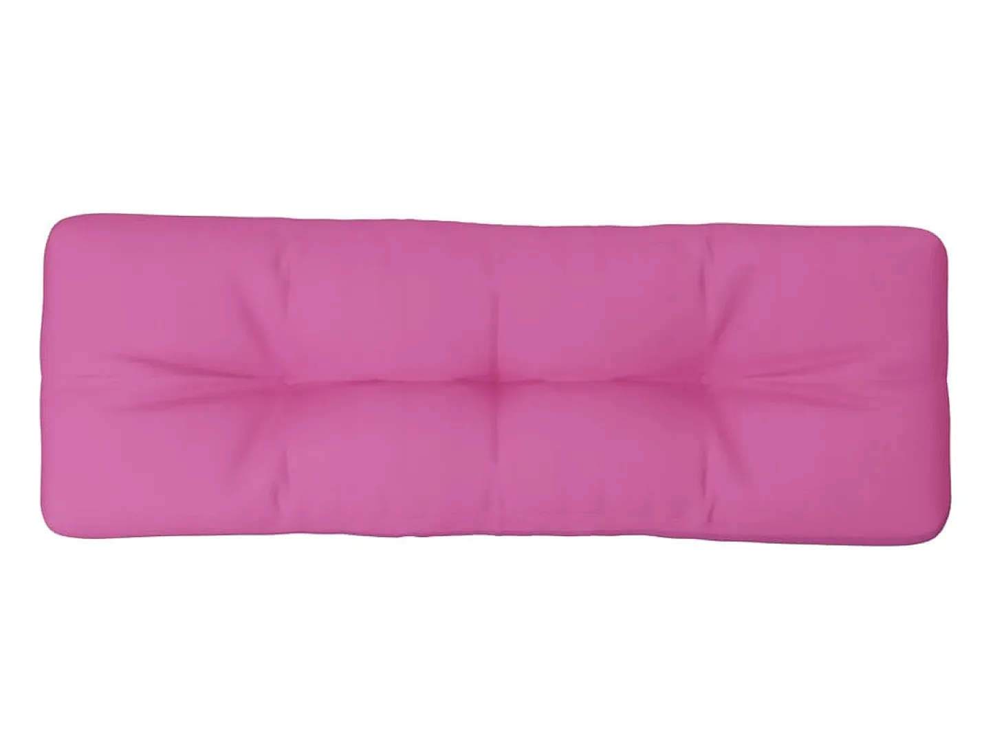 Cojín para palés tela rosa 120x40x12 cm ES975664