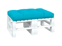 Cojín para palés tela turquesa 120x80x12 cm ES810603