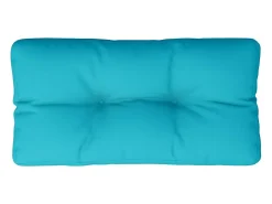 Cojín para palés tela turquesa 80x40x12 cm ES875096