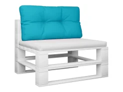 Cojín para palés tela turquesa 80x40x12 cm ES875096