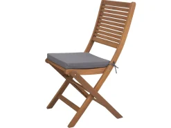 Cojín para Silla Chillvert Gandía Cuadrado 38x38x4,5 cm Gris Desenfundable