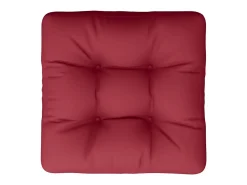 Cojín para sofá de palets de tela rojo tinto