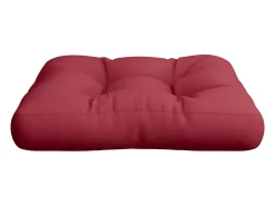 Cojín para sofá de palets de tela rojo tinto