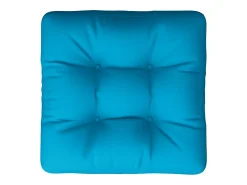 Cojín para sofá de palets de tela azul 50x50x12 cm