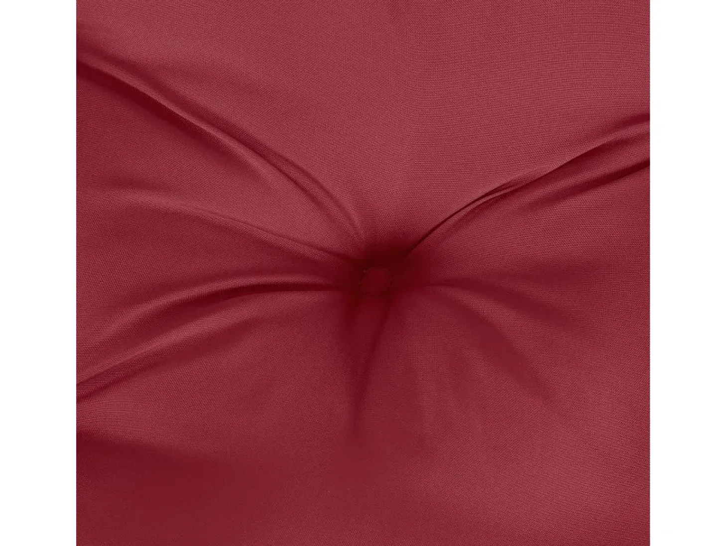 Cojín para sofá de palets de tela rojo tinto 80x80x12 cm