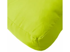 Cojín para sofá de palets de tela verde claro 80x80x12 cm