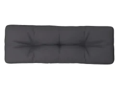 Cojín para sofá de palets de tela gris antracita 120x40x12 cm