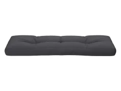 Cojín para sofá de palets de tela gris antracita 120x40x12 cm
