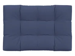 Cojín para sofá de palets de tela azul marino 120x80x12 cm