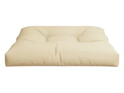 Cojín para sofá de palets de tela beige 80x80x12 cm