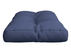 Cojín para sofá de palets de tela azul marino 120x40x12 cm