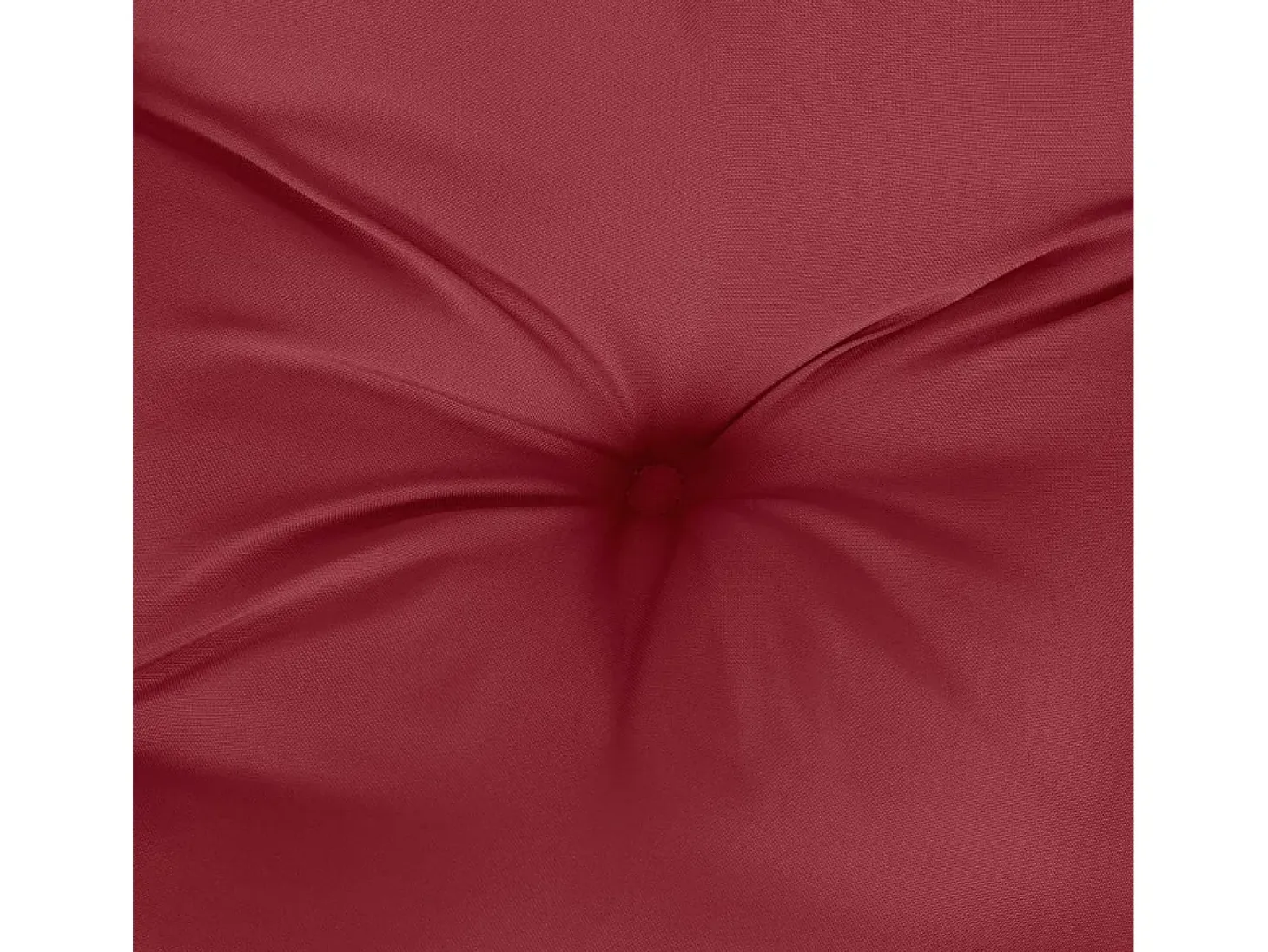 Cojín para sofá de palets de tela rojo tinto 60x60x12 cm