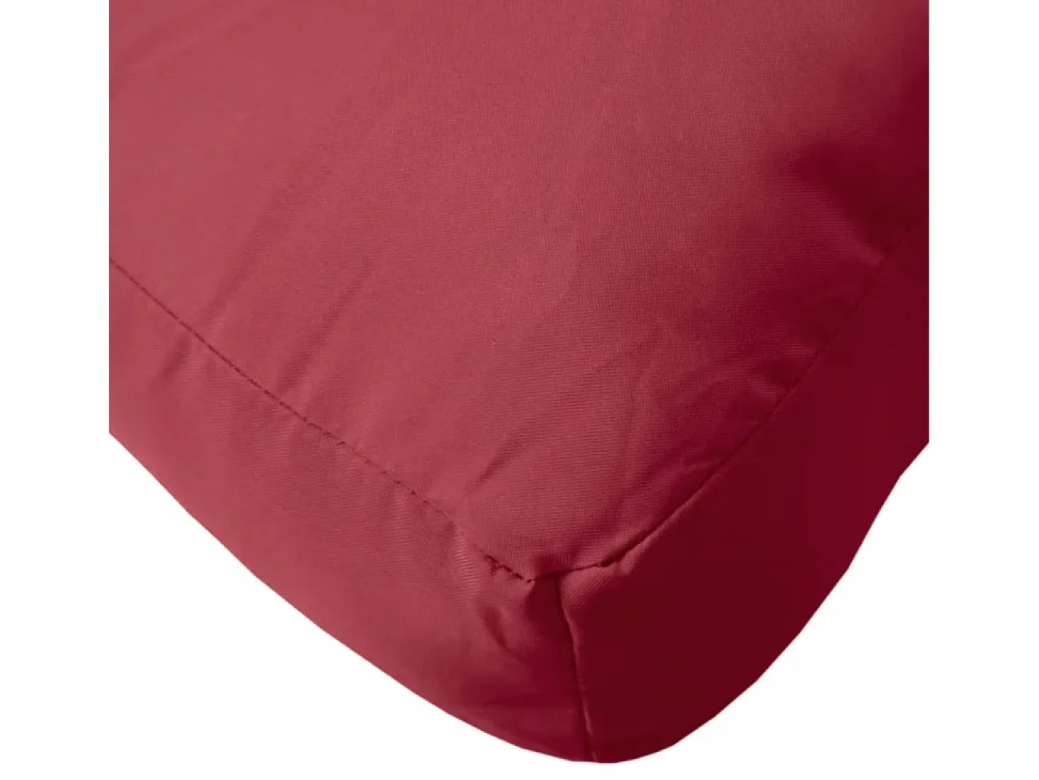 Cojín para sofá de palets de tela rojo tinto 60x60x12 cm