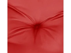 Cojín para sofá de palets de tela rojo 70x70x12 cm
