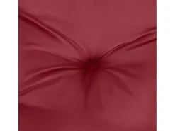Cojín para sofá de palets de tela rojo tinto 80x40x12 cm