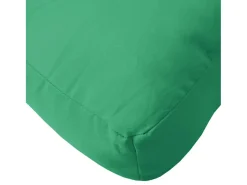 Cojín para sofá de palets de tela verde 80x80x12 cm