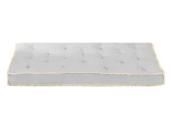 Cojín para sofá de palets gris 120x80x10 cm