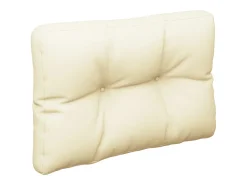Cojín para sofá de palets tela crema 50x40x12 cm