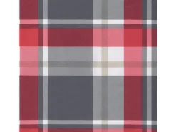 Cojín para sofá de palets tela a cuadros rojo 60x40x12 cm