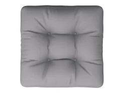 Cojín para sofá de palets tela gris 58x58x10 cm