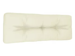 Cojín para sofá de palets tela crema 120x40x12 cm