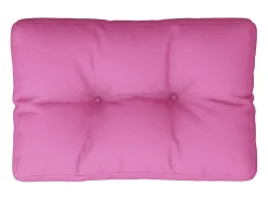 Cojín para sofá de palets tela rosa 60x40x12 cm