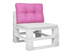 Cojín para sofá de palets tela rosa 60x40x12 cm