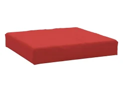 Cojín para sofá de palets tela Oxford rojo 60x60x8 cm