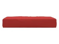 Cojín para sofá de palets tela Oxford rojo 60x60x8 cm