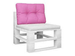 Cojín para sofá de palets tela rosa 60x40x12 cm ES573138