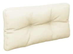 Cojín para sofá de palets tela crema 80x40x12 cm