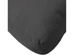 Cojín para sofá de palets tela negro 58x58x10 cm