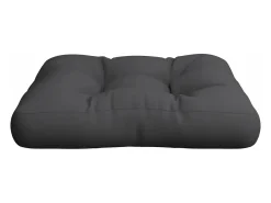 Cojín para sofá de palets tela negro 58x58x10 cm